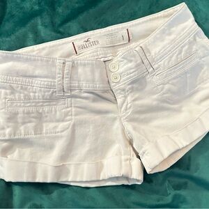 Hollister Women's White Shorts
